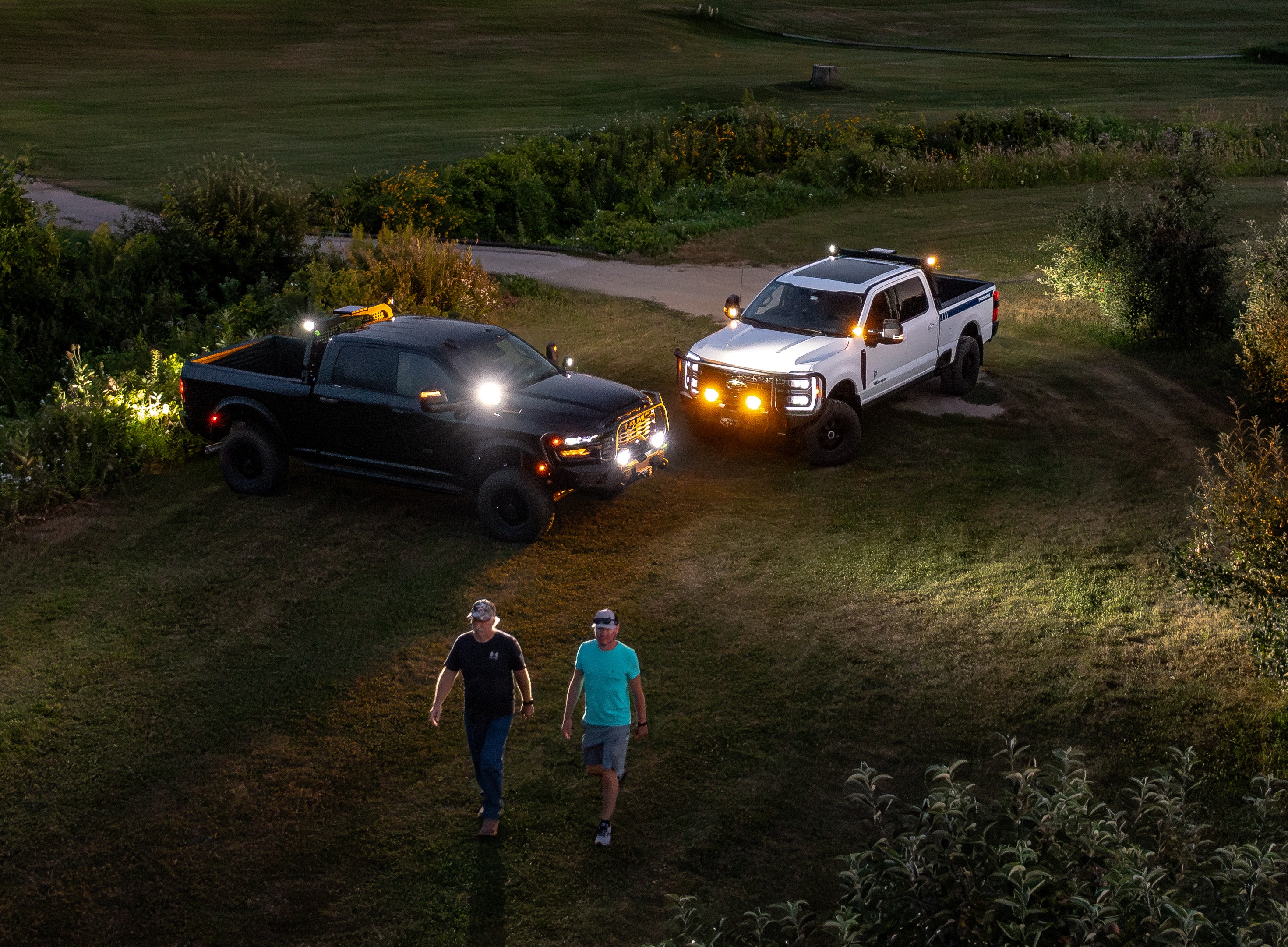 AGwagon night aerial