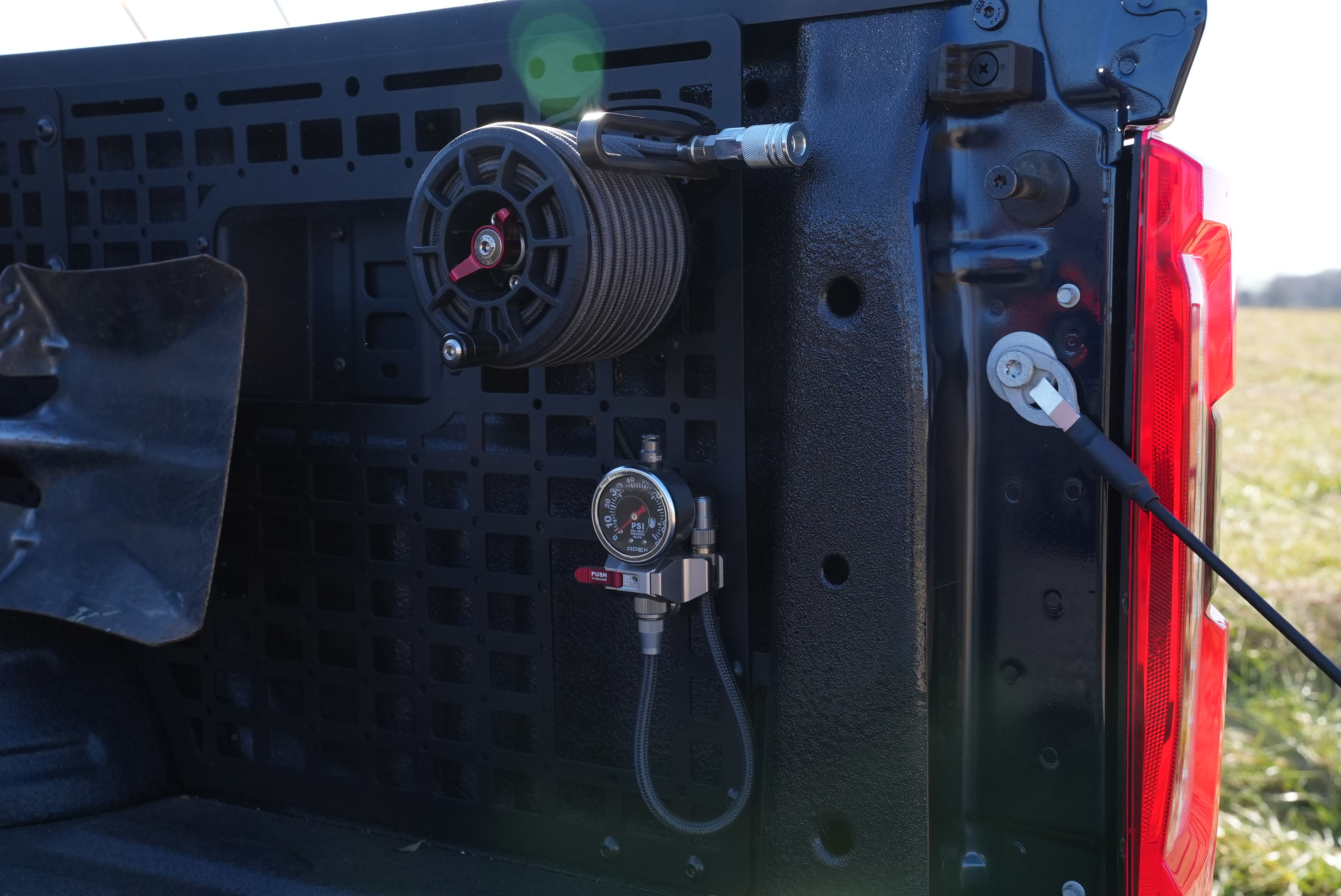 Ford and Ram at grain silos